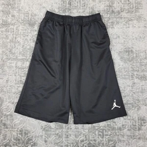 Jordan Shorts Boys XL Extra Large Black Basketball Jumpman 23 Longer Length - Picture 1 of 9