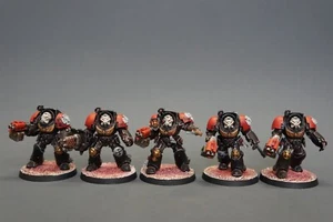 Pro Painted Warhammer 40k Terminator Squad - Tabletop Ready - Space Marines - Picture 1 of 11