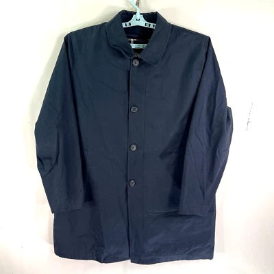 Abrigo Brooks Brothers Mezcla de Lana Forro Extraíble Para Hombre Talla 48R Azul Foto 1 de 4