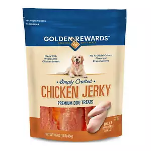 Chicken Flavor Premium Dry Jerky Treats for All Dogs,16 oz - Picture 1 of 6