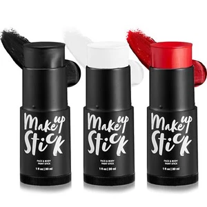 3 PCS Halloween Makeup Face Body Paint Set Foundation Makeup Stick Kit Hallow... - Picture 1 of 9