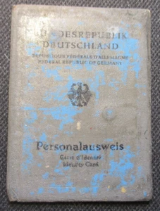 Nachlaß ! Original PERSONALAUSWEIS Bundesrepublik Deutschland mit Lichtbild ! - Bild 1 von 4