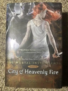 Mortal Instruments CITY OF HEAVENLY FIRE Cassandra Clare Poster HC 1st Ed/Print - Imagen 1 de 4