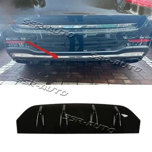 For Mercedes-Benz GLC 2020-22 Glossy Black ABS Rear Bumper Diffuser Board Guard - Picture 1 of 8