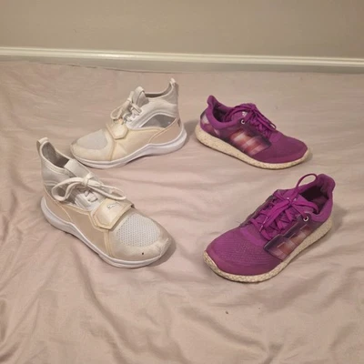 彪马 Phenom Satin + 阿迪达斯 PureBoost 2.0 - 女式 7 码批量 — 第 1/4 张图片