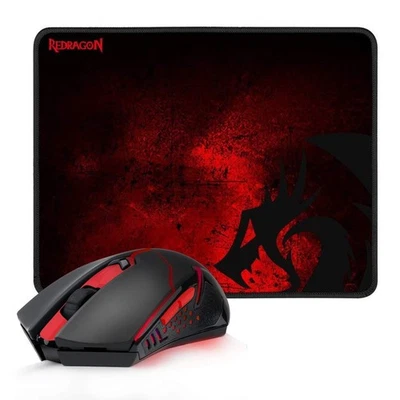 Redragon M601-WL-BA Wireless Gaming Mouse and Mouse Pad Combo, Ergonomic MMO 6 B - Image 1 of 4