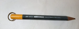 Oversize Eagle Pencil Co ZEP Zeppelin Blimp 263 vintage Large Wood Novelty BLUE - Picture 1 of 12