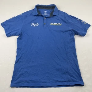 Polo Kuhl Subaru Motorsports EE. UU. Para hombres M Azul Algodón Patrocinador 3 Botones - Imagen 1 de 9