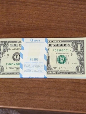 2003 $1 FRN Pack Of 100 STAR Notes F* Atlanta UNC - Image 1 of 3