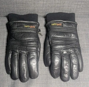 Mens Hotfingers Gloves Fleece Lined Size L Black - Picture 1 of 5