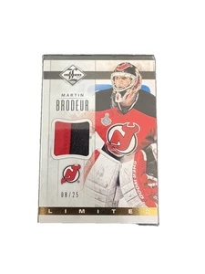 2012-13 Limited Materials #LJ-MA PRIME Martin Brodeur JERSEY #'d /25 NMT - Picture 1 of 1