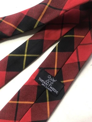 Corbata vintage de tweeds tartán - Corbata a cuadros escocesa Highland Foto 1 de 3