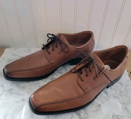 CLARKS Scarpe eleganti uomo CLARK'S" Oxford stringate in pelle marrone taglia 11