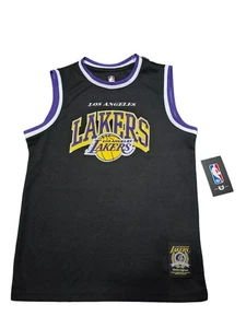 NBA Los Angeles Lakers Black Youth 10-12 Jersey Stitched New With Tags - Picture 1 of 24