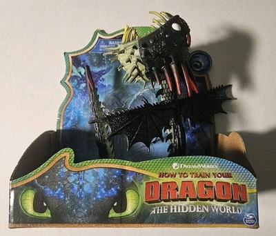DreamWorks Cómo entrenar a tu dragón mundo oculto WHISPERING DEATH figura negra Foto 1 de 3
