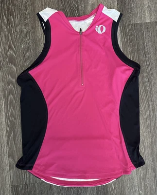 Camiseta deportiva de triatlón Pearl Izumi Tri para mujer XL rosa negra In-R-Cool Foto 1 de 4