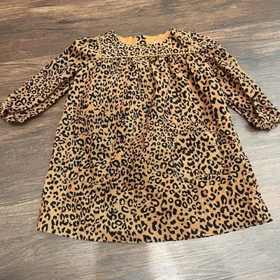 Niñas Niños Bebé Gap 12-24 Mos Cheetah Pana Vestido Foto 1 de 4