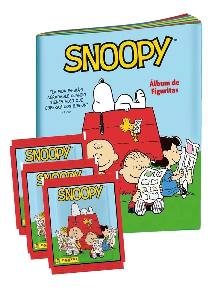 SNOOPY  Album  figuritas Panini   + 20 sobres PANINI - image 1 of 1