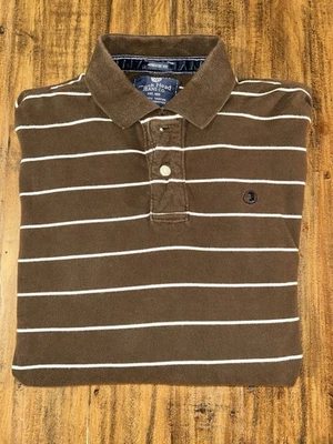 Duck Head Jeans Co. Men's XL Striped Long Sleeve Quarter Button Up Shirt - Image 1 of 3