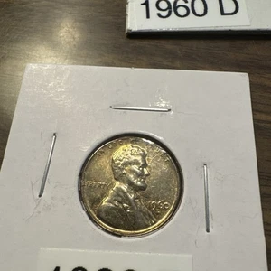 1960 D Lincoln Memorial Penny Error See Photos Look Like Gold Played. - Picture 1 of 5