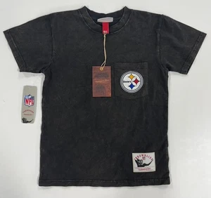 NFL ' PITTSBURGH STEELERS DISTRESSED SHORT SLEEVE SHIRT ' YOUTH ' MEDIUM 10/12 ' - Picture 1 of 5