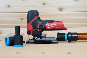 Adattatore tubo aspirapolvere da negozio 1 1/4" per seghetto alternativo a carburante Milwaukee M12 - Foto 1 di 4