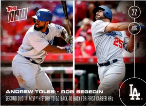 2016 Topps Now #384 Andrew Toles Rob Segedin zweites Duo in MLB Geschichte zu... - Bild 1 von 2