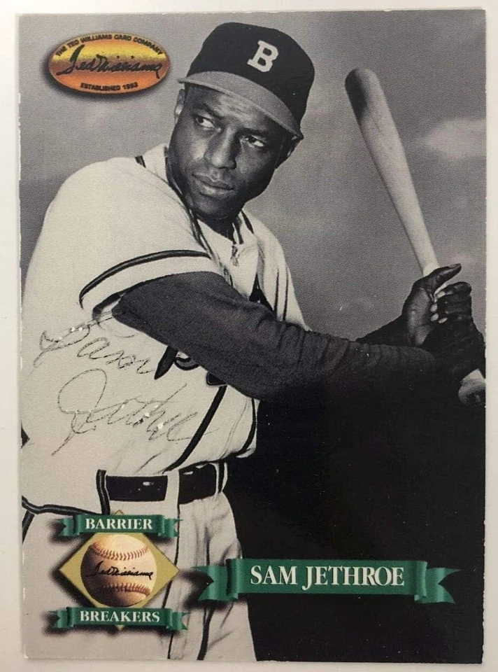 Sam Jethroe Signed Autographed 1993 Ted Williams Co. Baseball Card Boston Braves - Image 1 of 1