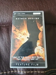 BATMAN BEGINS SONY PSP PLAYSTATION PORTABLE UMD VIDEO MOVIE 2005 DC COMICS! C34 - Picture 1 of 2