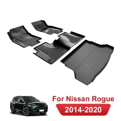 Car All Weather For 2014-2020 Nissan Rogue TPE Full Set Floor Mats & Cargo Liner Foto 1 de 4