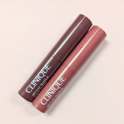 Clinique Almost Lipstick Black Honey & Pink Honey Lip Duo Travel Set NWOB - Image 1 of 2