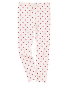 GYMBOREE FRIENDSHIP CAMP IVORY w/ PINK DOTS A/O LEGGINGS 5 6 7 8 9 12 NWT - Picture 1 of 1