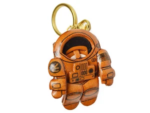 Astronaut Handmade 3D Leather (L) Key chain ring *VANCA* Made in Japan 56892 - Picture 1 of 12