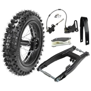 15mm 80/100-12 Rear Tire Rim SwingArm Hydraulic Master Cylinder fr Dirt Pit Bike - Imagen 1 de 12