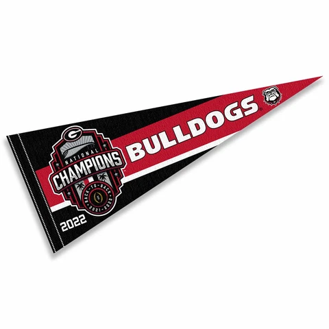 UGA Bulldogs 12 in X 30 in Official 2022 College Football Champions Pennant Cover