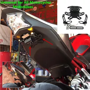 Soporte de matrícula de motocicleta para Honda para Kawasaki Z750 R3 Z800 R6 MT07 MT09 - Imagen 1 de 8