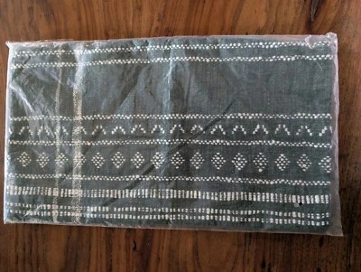 west elm Tangier Lumbar Pillow Cover-Dark Green-NWT - Image 1 of 3