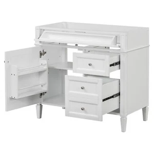 36'' Bathroom Vanity without Top Sink, Modern Bathroom Storage Cabinet with 2 Dr - Picture 1 of 7
