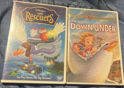 Lot: Disney’s The Rescuers & Rescuers Down Under  / Walt Disney/ Exc Cond / D7 - Image 1 of 4