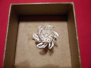 Bali Inspired 925 Sterling Silver Ring-Size 7-3.7 Grams - Picture 1 of 7