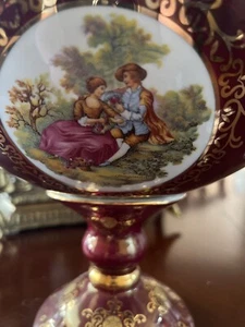 Vintage European Design Decorative Porcelain Large Centerpiece Vase - Picture 1 of 12