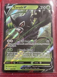 Pokémon TCG Zarude V Vivid Voltage 022/185 Holo Ultra Rare Pull To Sleeve - Picture 1 of 7