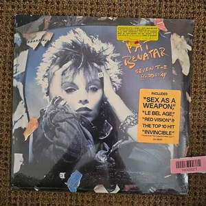 SEALED PAT BENATAR SEVEN THE HARD WAY Vinyl Record LP HYPE sticker OV-41507 - Picture 1 of 6