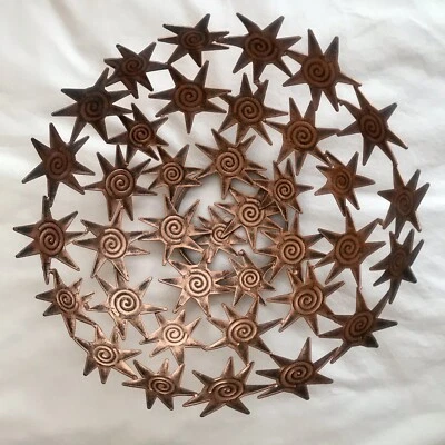 Cesta estrella/frutero/centro de mesa Tobin James Winery envejecido color cobre Foto 1 de 4