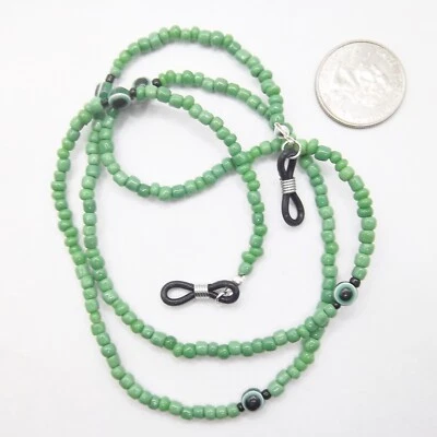 Soporte para gafas/gafas de sol con cuentas para mal de ojo de protección colorida... Elección #864 Foto 1 de 2