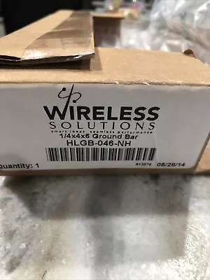 Ground Bar Distribution Wireless Solution HLGB-046-NH Copper 1/4” x 4” x 6” - Image 1 of 4