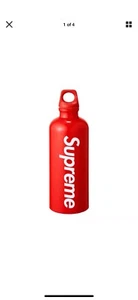 New Supreme Sigg Red White Box Logo Travel Water Bottle - Bild 1 von 4