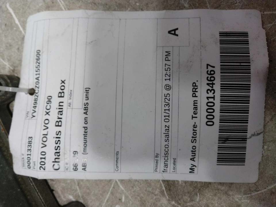 Módulo de controle ABS usado serve: 2010 Volvo XC90 ABS montado em unidade ABS 8 cilindros - Imagem 1 de 4