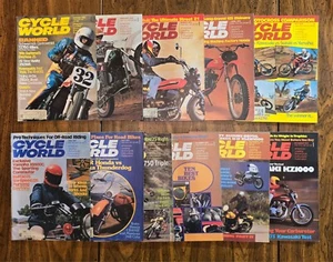 Lot of 10 Cycle World Magazine 1976 Jan Feb Mar Apr May Jun July Aug Oct Nov Dec - Picture 1 of 6