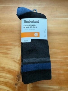 Timberland Men's Cushioned Boot Wool Socks 4 Pairs Shoe Size 9-12 Various Colors - Picture 1 of 24